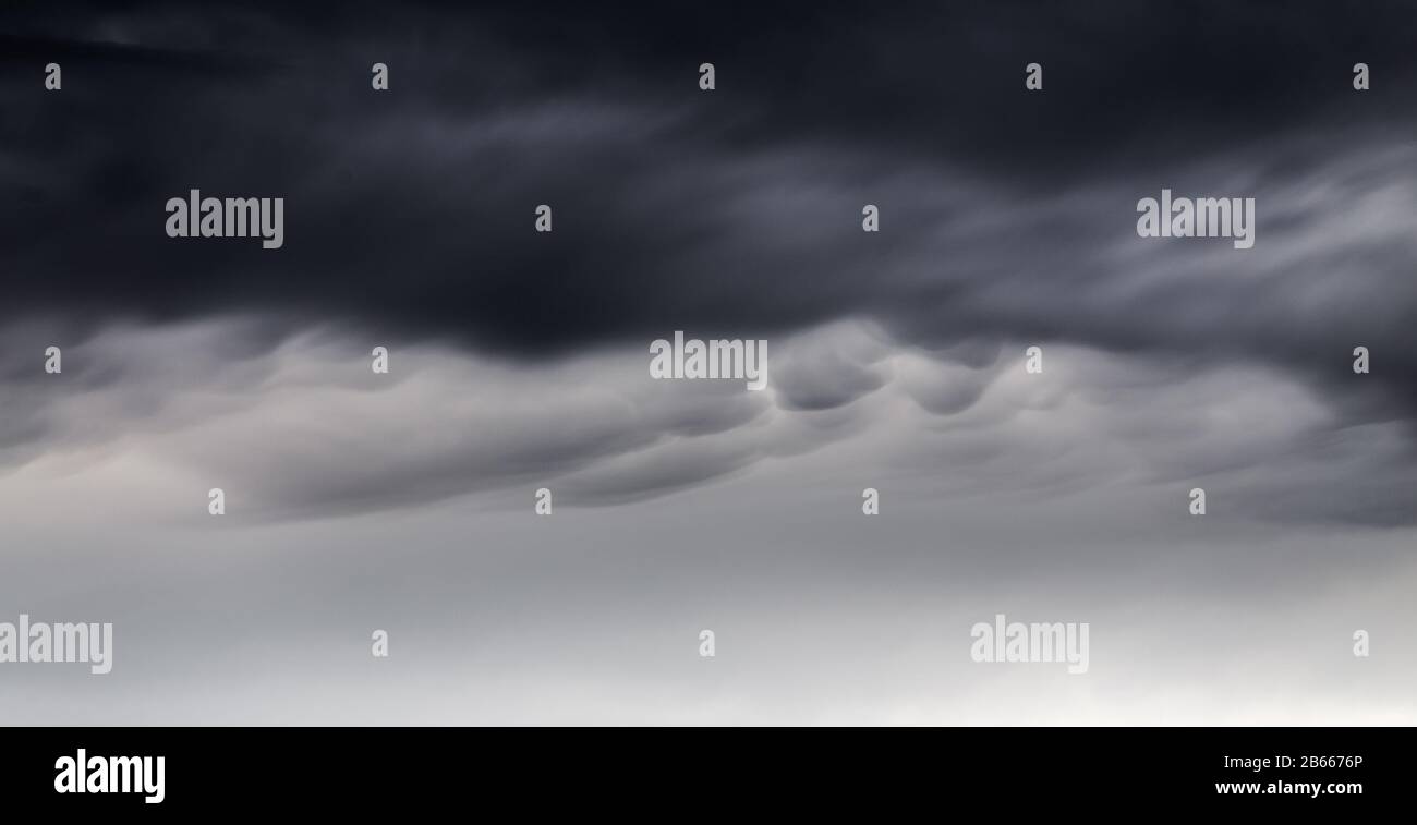 cloud lenticolare e tempesta da vicino Foto Stock