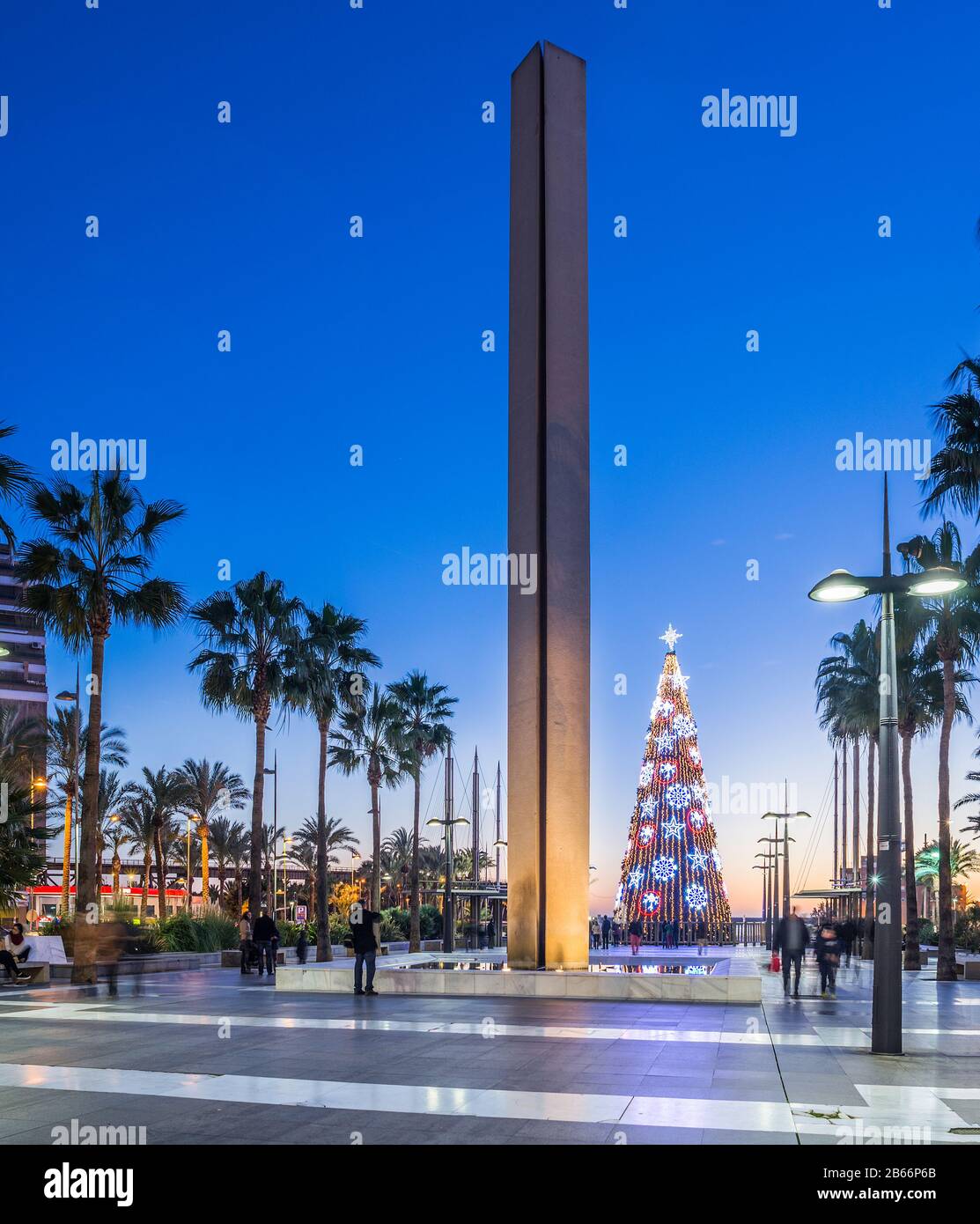 Almeria città di Natale, Almeria, Andalusia, Spagna Foto Stock