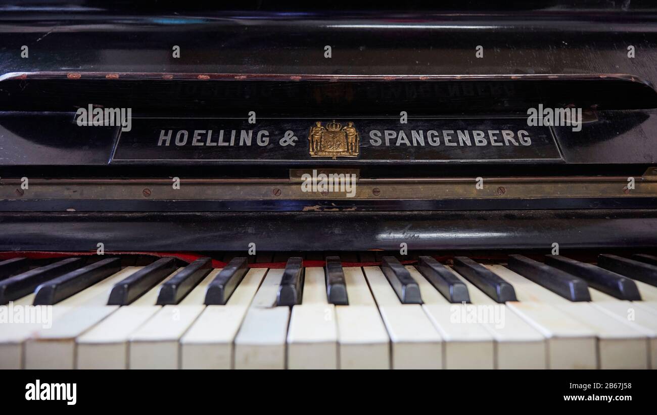 Pianoforte vintage Hoelling & Spangenberg Foto Stock