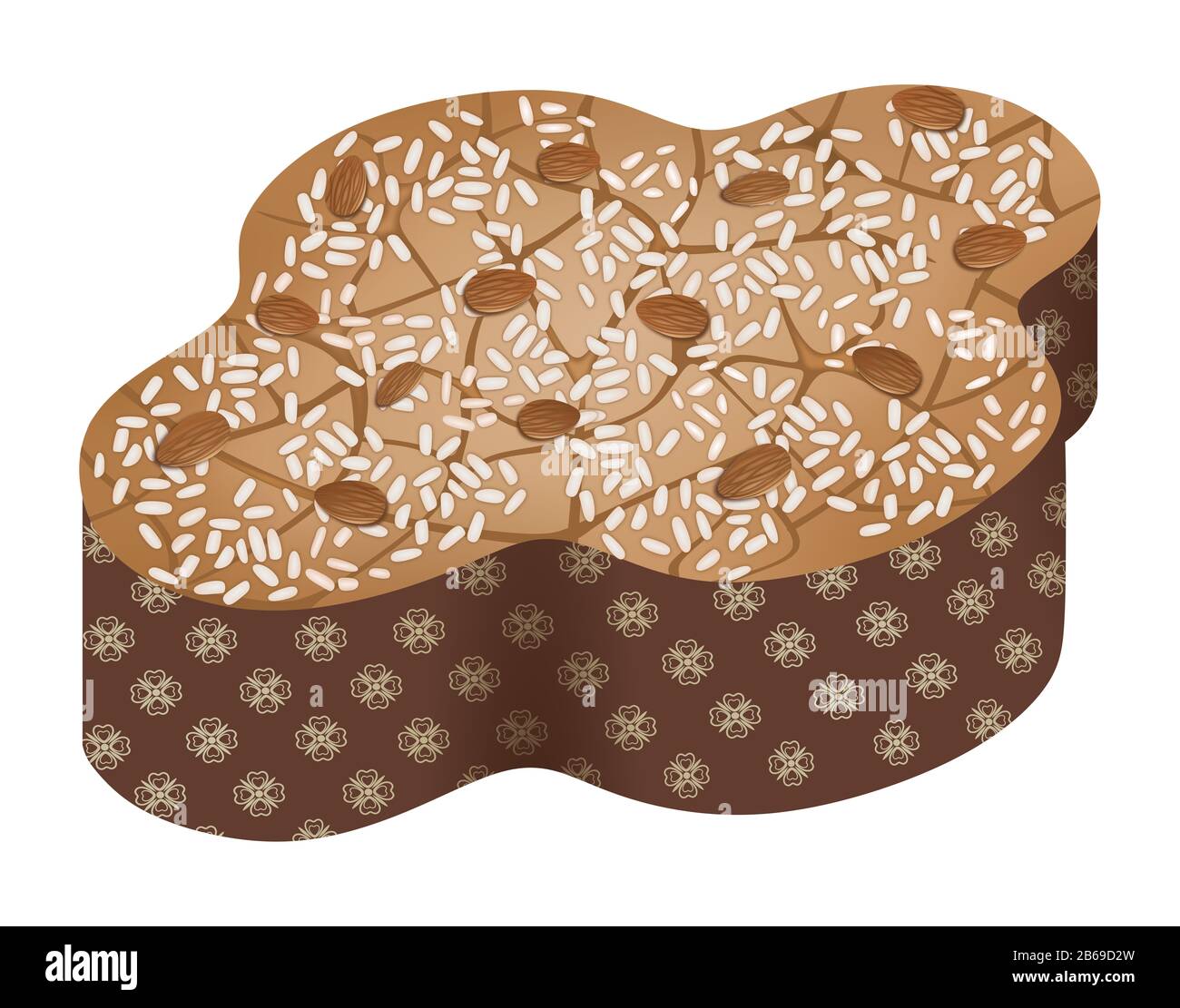 Tradizionale torta di Pasqua colomba Foto Stock