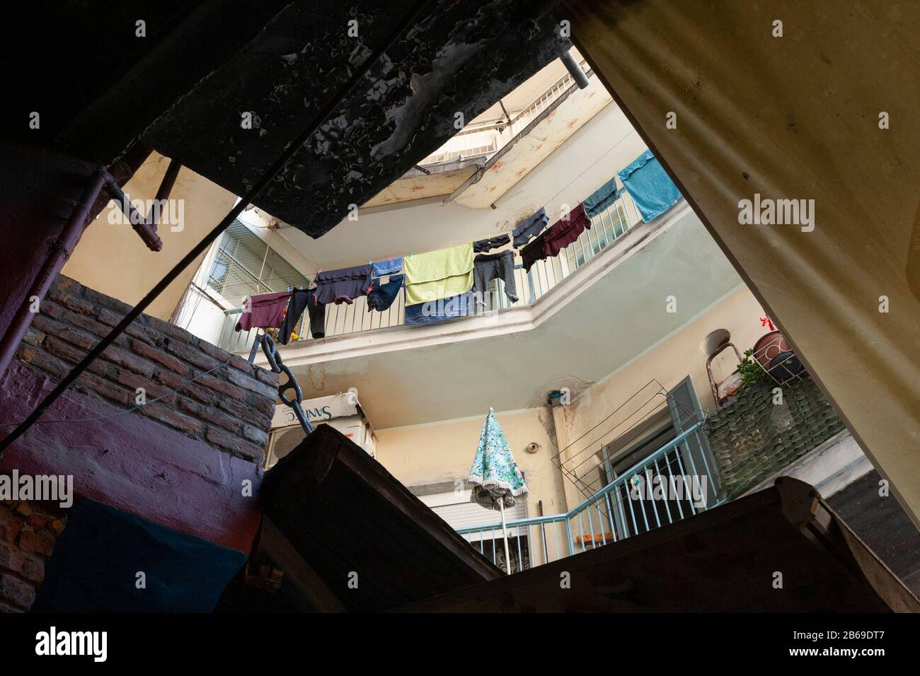 Salonicco sightseeng, neigbourhood all'interno, Grecia, Balcani Foto Stock
