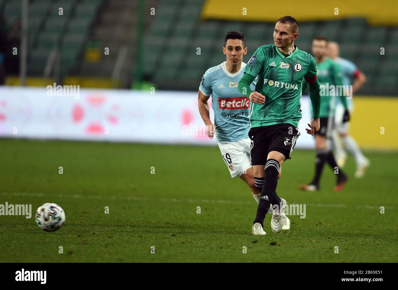 Varsavia, Polonia, 08 Marzo 2020: Calcio Polacco Della Top League Ekstraklasa Tra Legia Warszawa E Piast Gliwice, Artur Jedrzejczyk (Legia Warszawa) Foto Stock