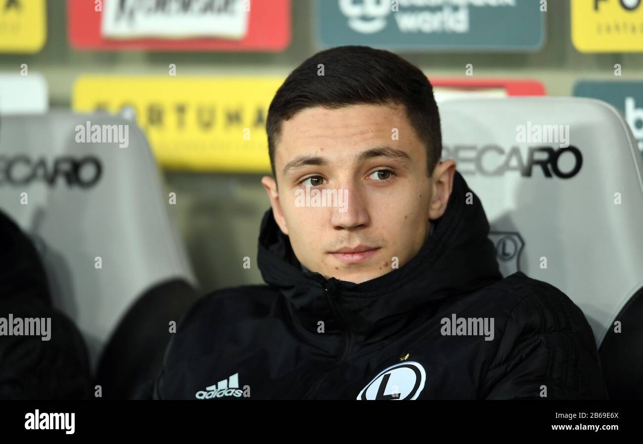 Varsavia, Polonia, 08 Marzo 2020: Calcio Polacco Della Top League Ekstraklasa Tra Legia Warszawa E Piast Gliwice, Bartosz Slipz (Legia Warszawa) Foto Stock