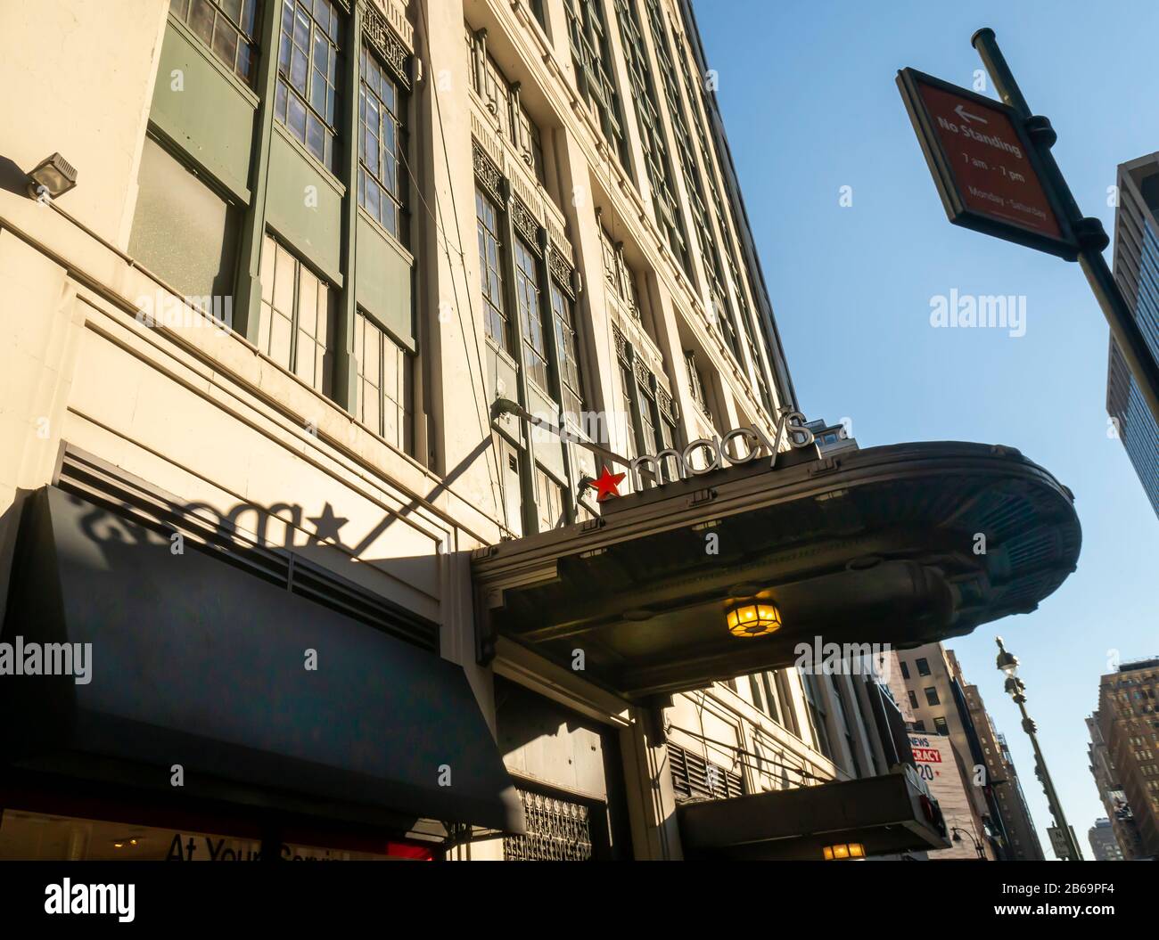 Il negozio di punta di Macy's Herald Square a New York domenica 1 marzo 2020. (© Richard B. Levine) Foto Stock