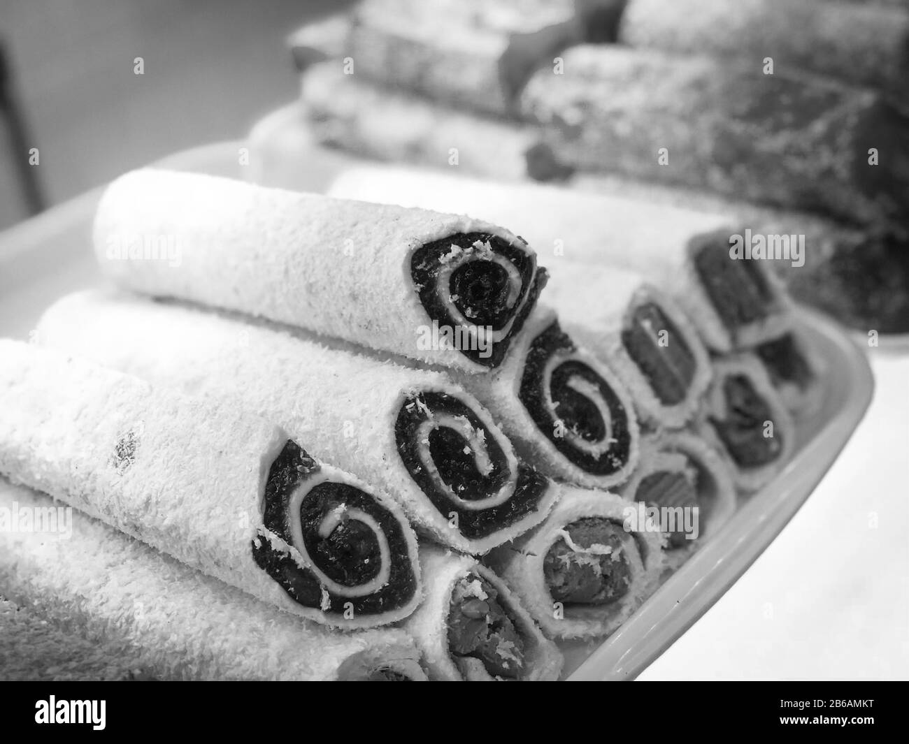 varietà di delizie turche con noci, pistacchi, semi e frutta secca Foto Stock