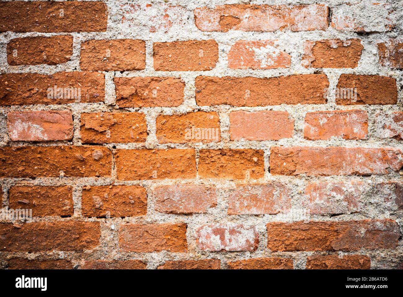 vista ravvicinata del muro di mattoni Foto Stock