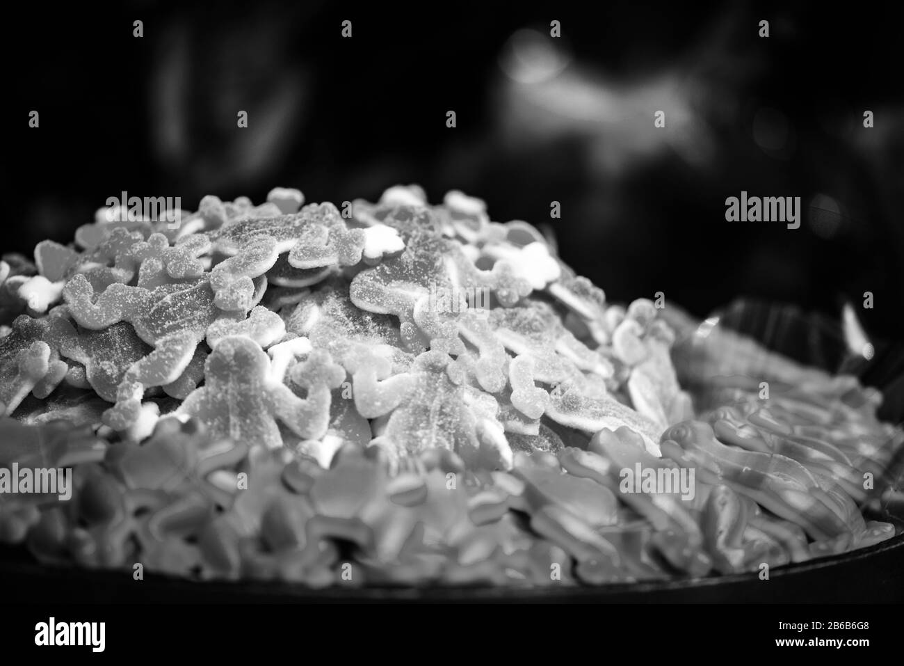 vista ravvicinata delle caramelle artigianali Foto Stock