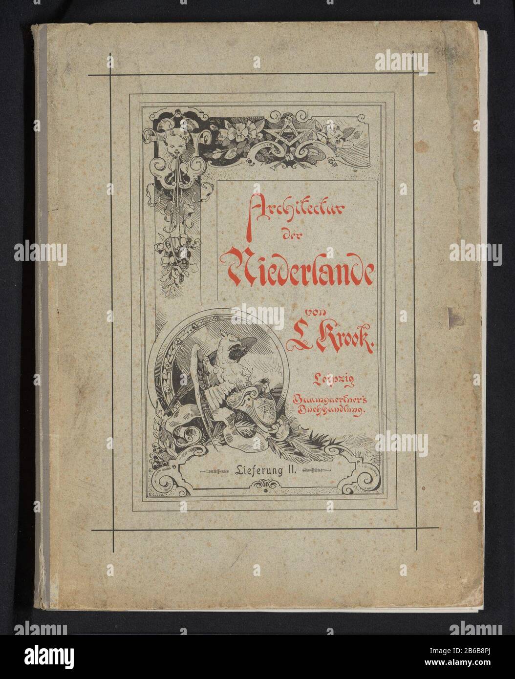 Architettura dei Paesi Bassi (oggetto del titolo) Lieferung IIVervaardiging Appuntamenti: 1894 Materiale: Cartone di carta Tecnica: Leggera pressione dimensioni: Libro: H 367 mm × W 280 15 mm × d mm Foto Stock