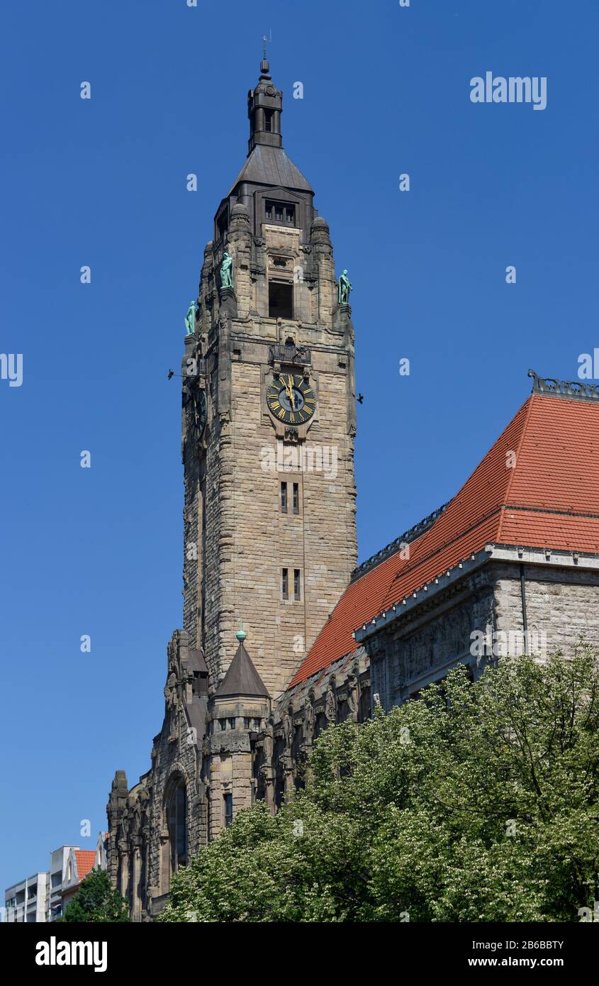 Il Rathaus Charlottenburg Otto-Suhr-Allee, Charlottenburg di Berlino, Deutschland Foto Stock