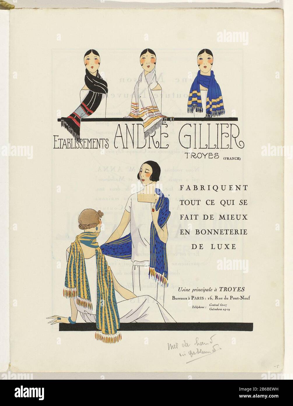 Annuncio per sciarpe Andre Gillier. Pagina della rivista di moda  Art-Gout-Beauté (1920-1933) . Produttore : Editore: Charles  Goymodeontwerper: André Gillier (Proprietà elencata) Fabbricazione Del  Luogo: Troyes dating: 1926 caratteristiche Fisiche ...