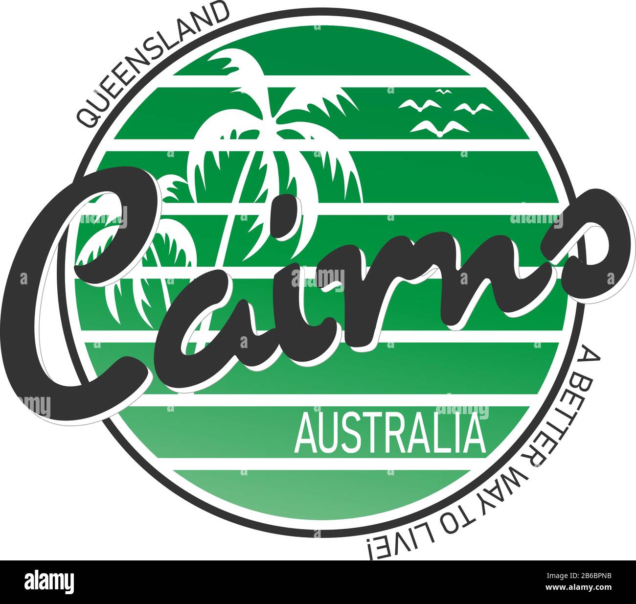 Astratto cairns Australia timbro o segno, illustrazione vettoriale Illustrazione Vettoriale