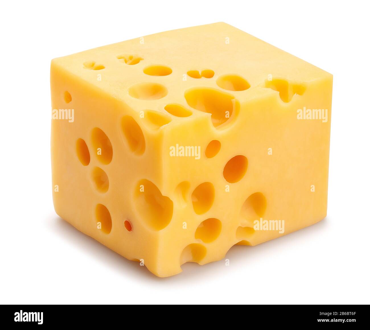 percorso del formaggio isolato su bianco Foto Stock