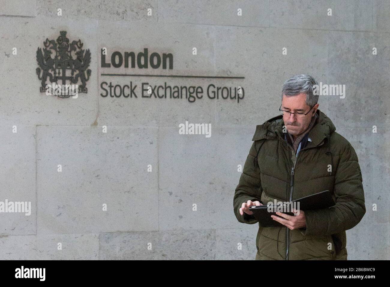Borsa Di Londra Il Lunedì Nero Foto Stock