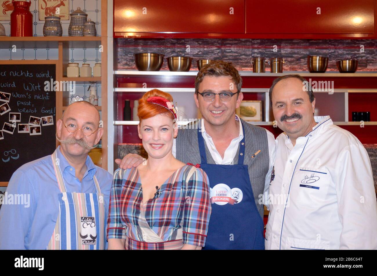 Enie Van De Meiklokjes (Doreen Grochowski) - Cinema/Cinema, Hans-Dieter Sigl - Schauspieler, Johann Lafer - Koch, Wilhelm (Horst) Lichter - Koch Foto Stock