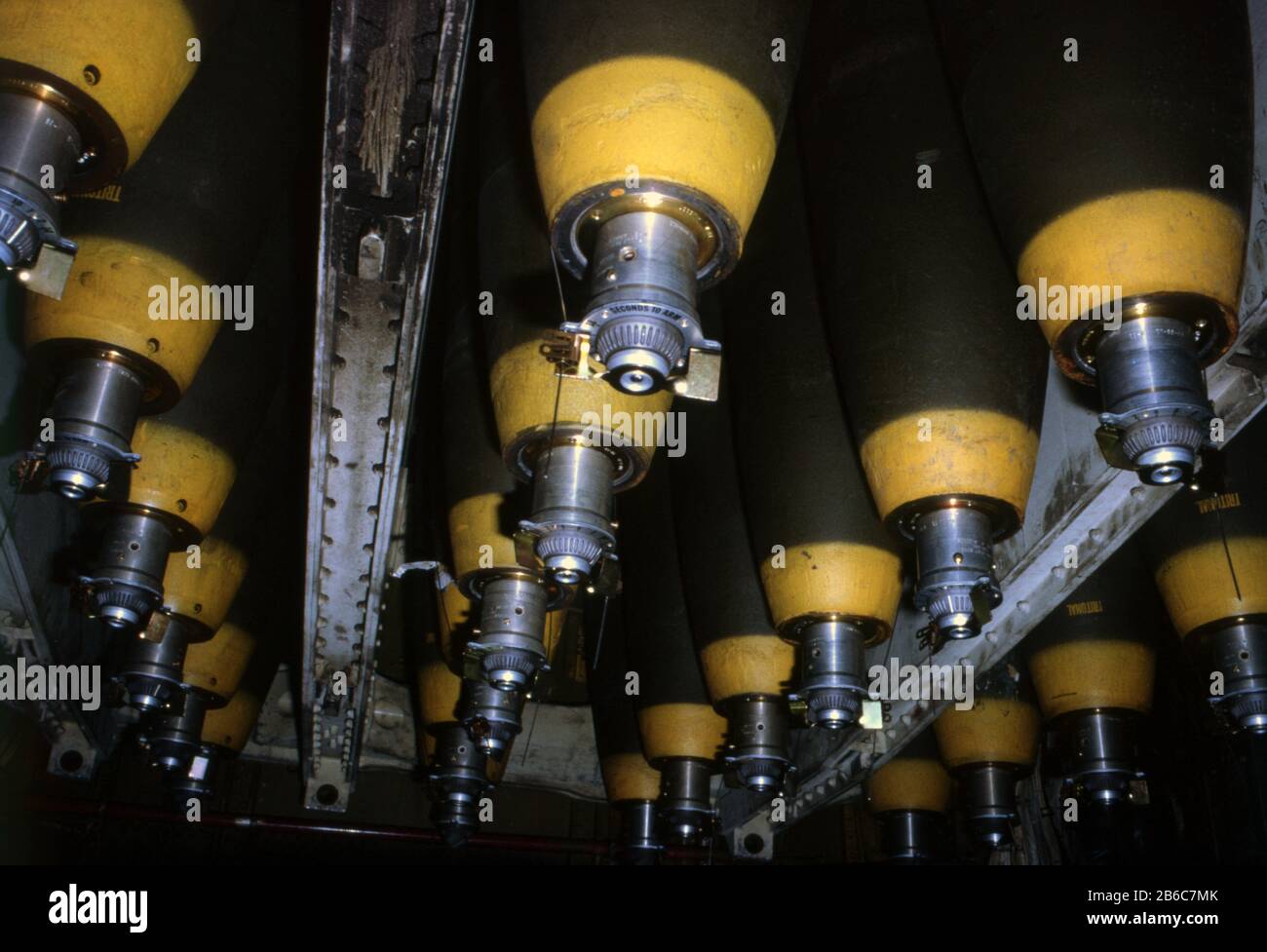 USAF United States Air Force Boeing B-52D Stratofortress con Bombarload Foto Stock
