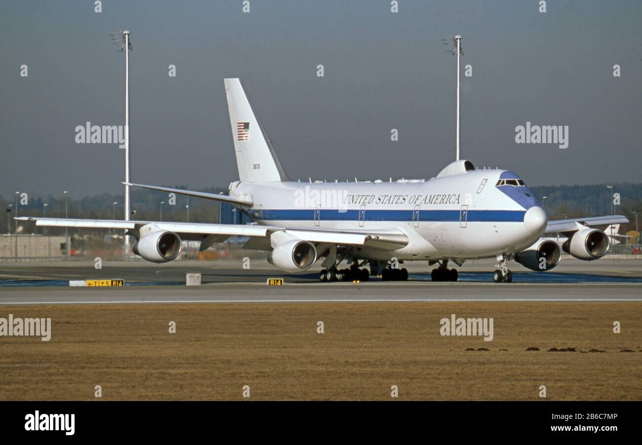 Il USAF United States Air Force Boeing E-4B Nightwatch Foto Stock