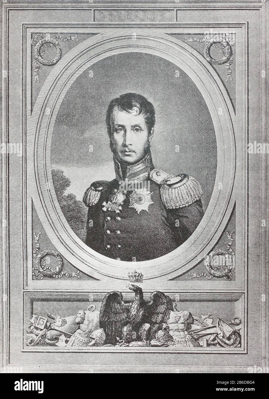 Re di Prussia Federico Guglielmo III Foto Stock