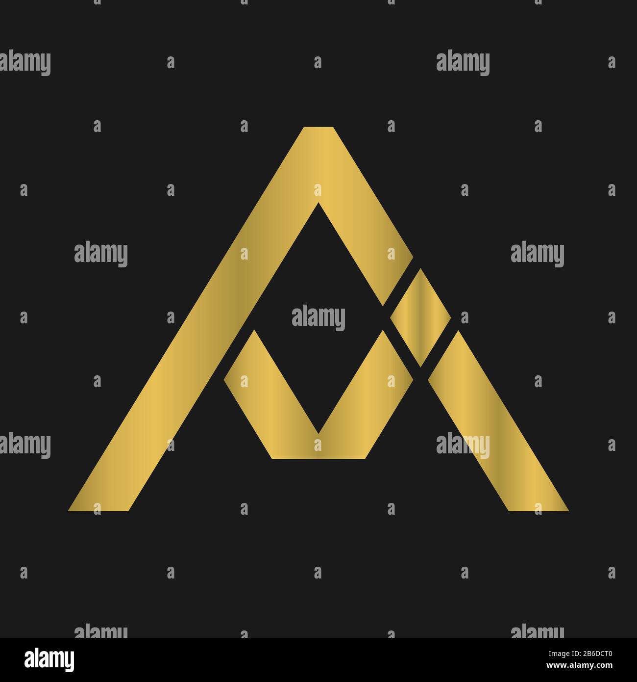 A , ai , IA lettera logo design con creativa tipografia moderna e astratto monogramma logo Illustrazione Vettoriale