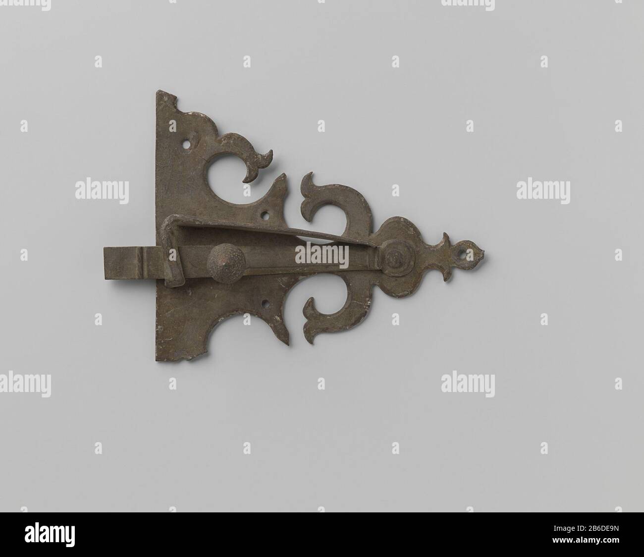Appena Beslag Oggetto tipo : beslag knip scharnier Objectnummer: BK-NM-8760-10Vervaardiging Dating: CA. 1400 - ca. 1950 Materiale: Ijzer dimensioni: L 16 cm. × b 11,5 cm. × h 3,5 cm. Foto Stock