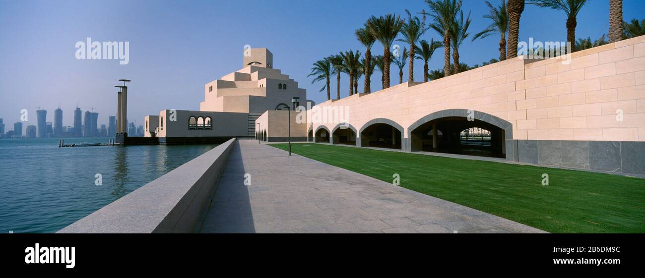 Museo Sul Lungomare, Museo Delle Arti Islamiche, Doha, Ad Dawhah, Qatar Foto Stock