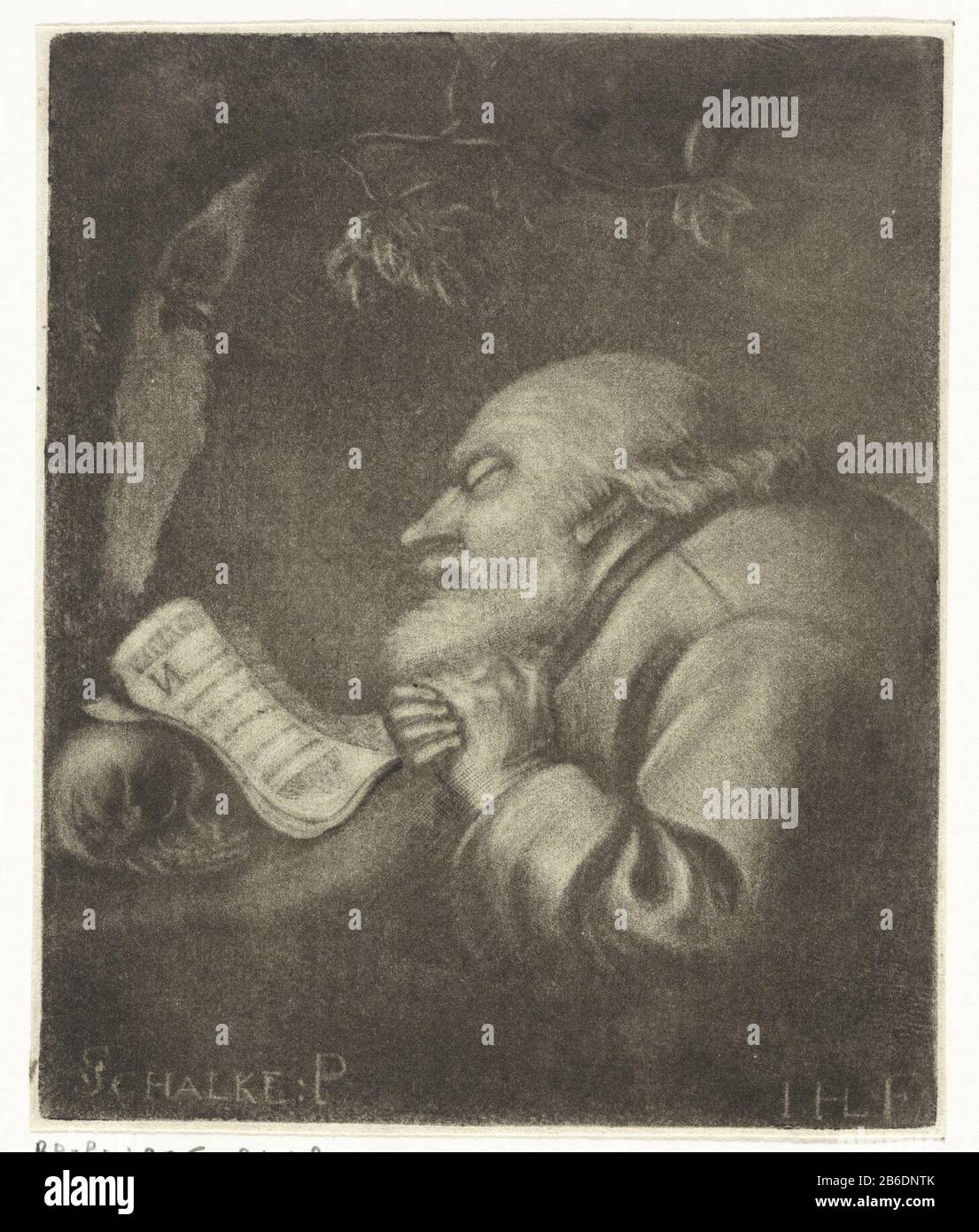 Un monaco che prega all'aperto. Per lui sono un libro e una schedel umana. Produttore : stampatore Jacob Hoolaart (proprietà in elenco) Designed by: Godfrey Schalcken (proprietà in elenco) Fabbricazione Del Luogo: Dordrecht Data: 1723 - 1789 caratteristiche Fisiche: Mezzotinta materiale: Carta Tecnica: Dimensioni mezzotinta: Bordo della piastra : h × 113 mm b 94 mm Oggetto: Monaco (s), cranio di Frate (s) (umano) Foto Stock Un monaco che prega all'aperto. Per lui sono un libro e una schedel umana. Produttore : stampatore Jacob Hoolaart (proprietà in elenco) Designed by: Godfrey Schalcken (proprietà in elenco) Fabbricazione Del Luogo: Dordrecht Data: 1723 - 1789 caratteristiche Fisiche: Mezzotinta materiale: Carta Tecnica: Dimensioni mezzotinta: Bordo della piastra : h × 113 mm b 94 mm Oggetto: Monaco (s), cranio di Frate (s) (umano) Foto Stock