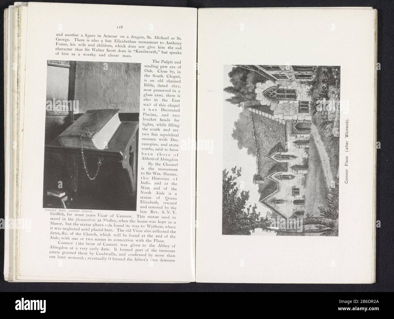 Bibbia su una catena nella chiesa di San Michele a Cumnor Concatenato bibbia, Chiesa di Cumnor (oggetto del titolo) Bibbia su una catena nella chiesa di San Michele in CumnorChained bibbia, Chiesa di Cumnor (oggetto del titolo) Tipo Di Proprietà: Fotomeccanica stampa numero articolo: RP-F 2001-7-545-64 Produttore : creatore : Henry W. taunt (proprietà elencata) Luogo produzione: Chiesa di San Michele datazione: Circa 1907 - o per 1912 Materiale: Carta Tecnica: Autotipia dimensioni: Stampa: H 120 mm × W 75 mmToelichtingPrent pagina 116. Oggetto: Chiesa Della Bibbia (Esterno) Dove: Chiesa Di San Michele Foto Stock