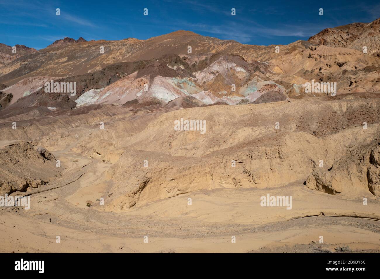 Artisti Palette Rocce Death Valley National Park, California, Stati Uniti Foto Stock