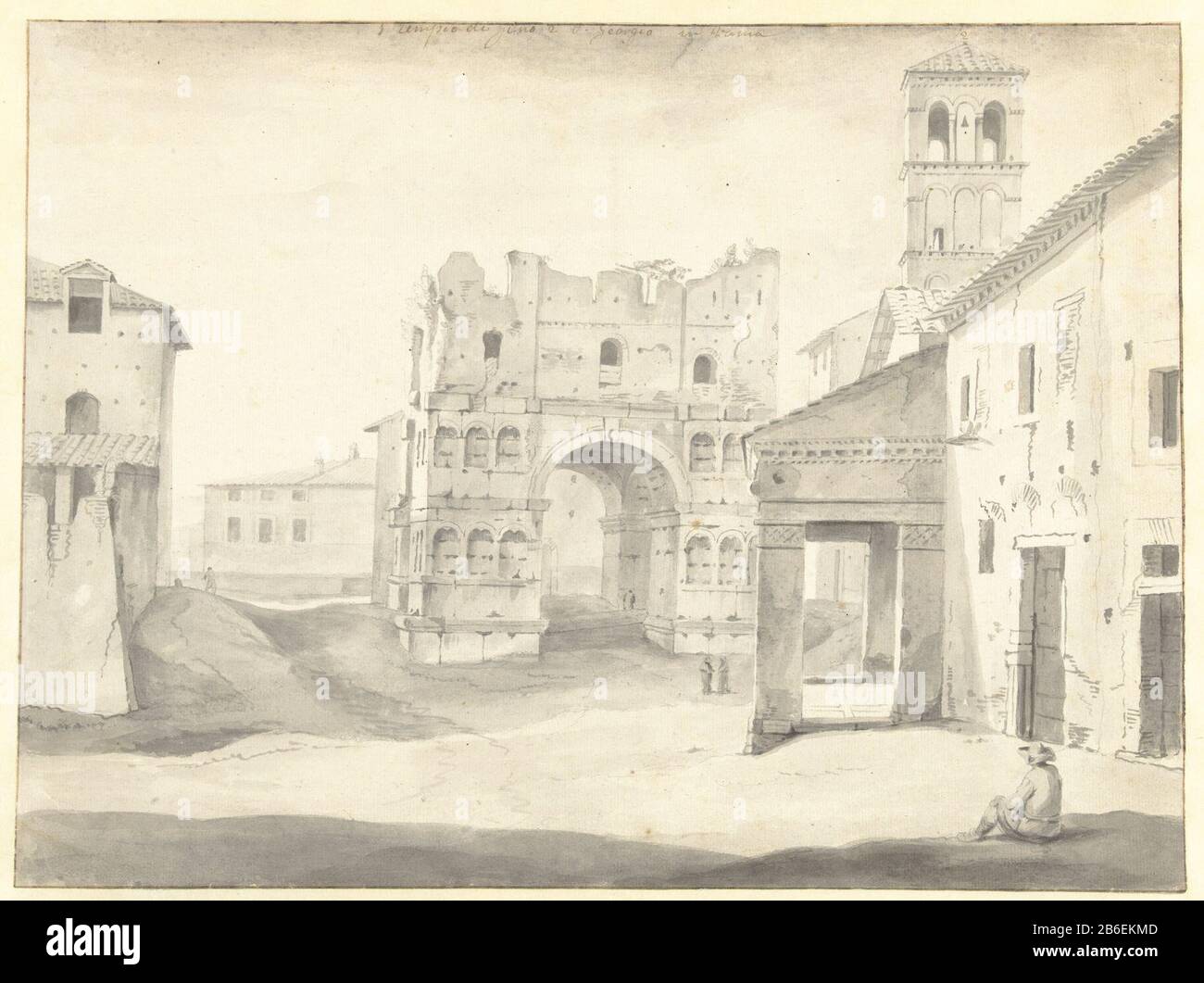 Arco di Janus quadri Fons Roma Arco di Janus quadri Fons a Roma Oggetto tipo: Disegno numero Oggetto: RP-T-1909-41 Produttore : disegnatore: Hendrik Verschuring dating: 1637 - 1690 caratteristiche Fisiche: Pennello in grigio, matita materiale: Carta matita Tecnica: Pennello dimensioni: H 270 mm b × 361 mm Oggetto: Nomi di edifici storici, siti, strade, ecc. (S. Giorgio IN Velabro) inversioni di strade pubbliche di città e villaggi (CON NOME) nomi di edifici storici, siti, strade, ecc. (CON NOME) Dove: San Giorgio in Velabrocog Janus Foto Stock