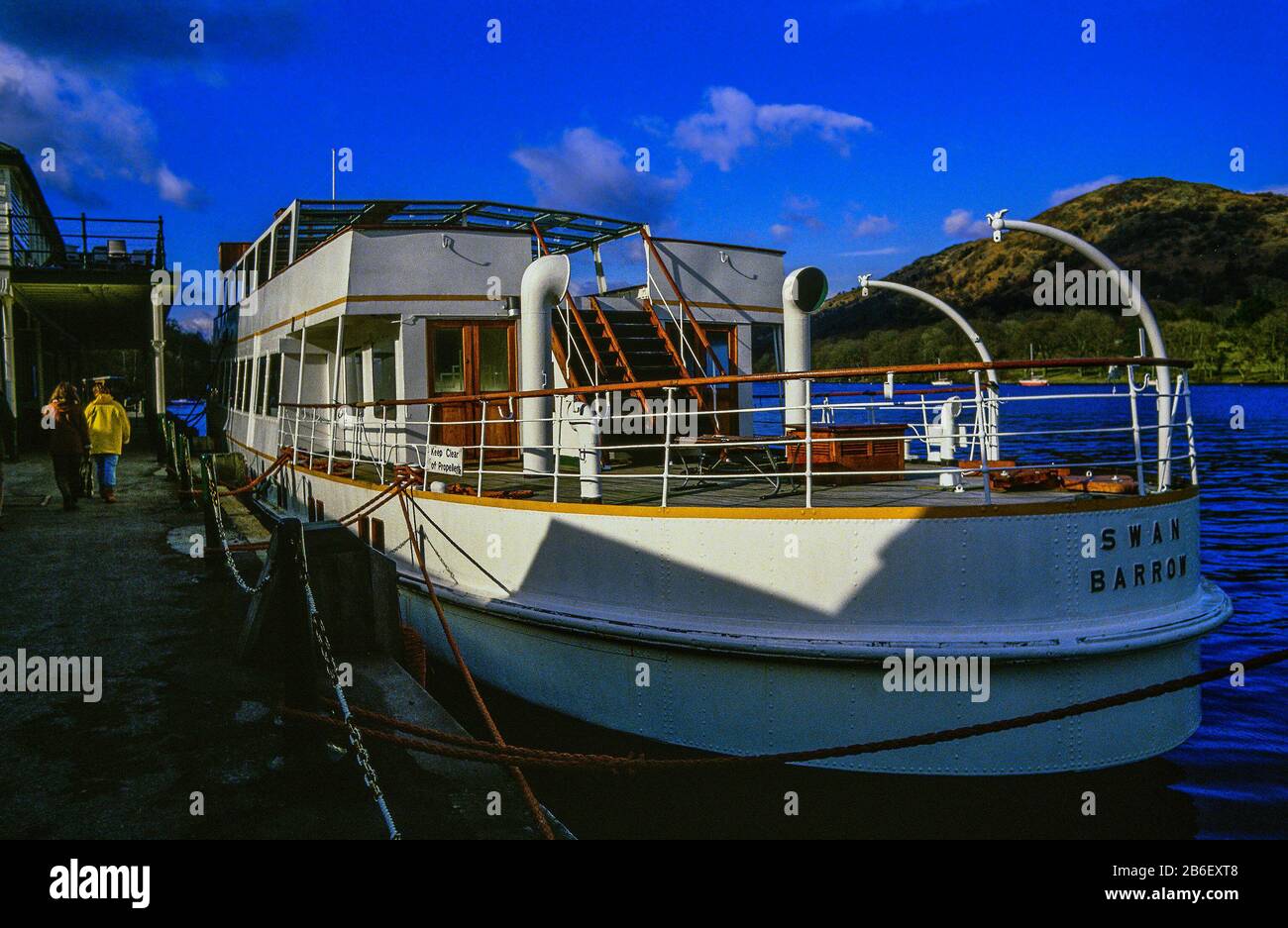 windermere steamer lake district Foto Stock