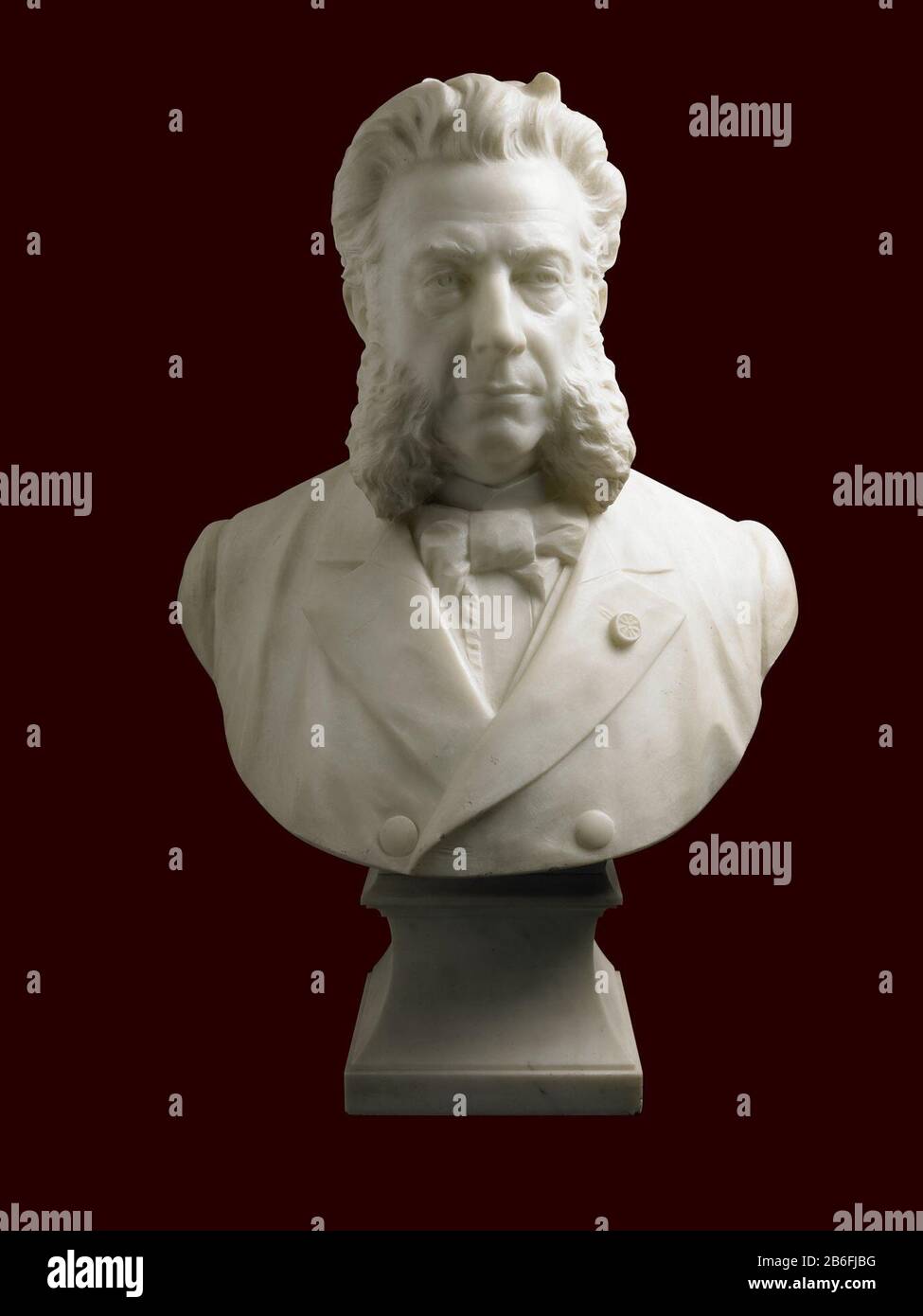 Busto di Jan Jacob Lodewijk ten Kate (1819-1889), poeta Buste van Marmer van Jan Jacob Lodewijk ten Kate (1819-1889), dichter. Produttore : beeldhoewer: Bart van HovePlaats fabbricante: Amsterdam Dating: 1889 Materiale: Marmer dimensioni: H 80 cm. × b 55 cm. × d 26 cm. × g 100 kgvoetstuk: h 115 cm. Oggetto: Ritratto di un writerWanneer: 1830 - 1889 Foto Stock