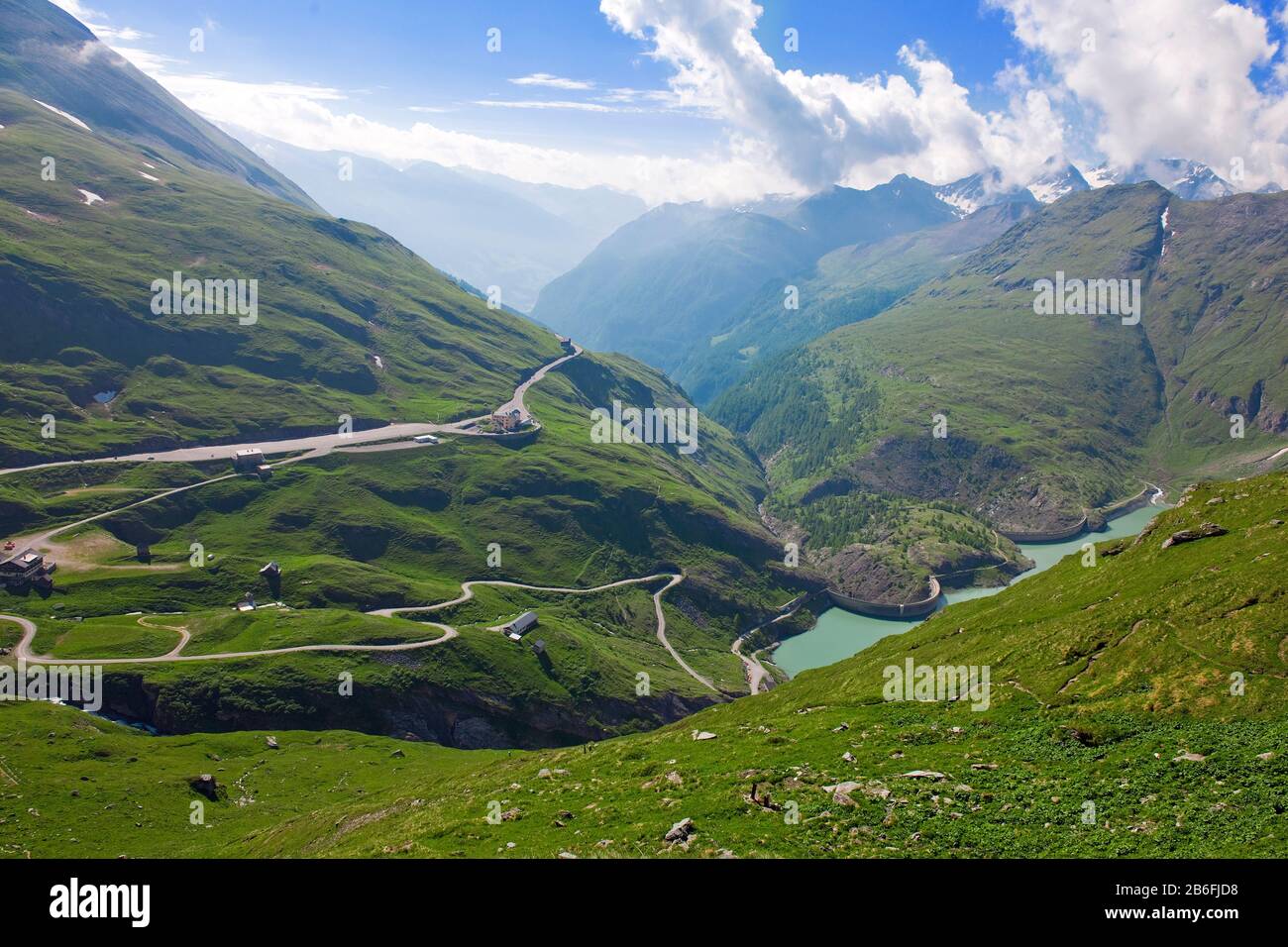 Strada Alpina Grossglockner | Großglockner-Hochalpenstraße Foto Stock