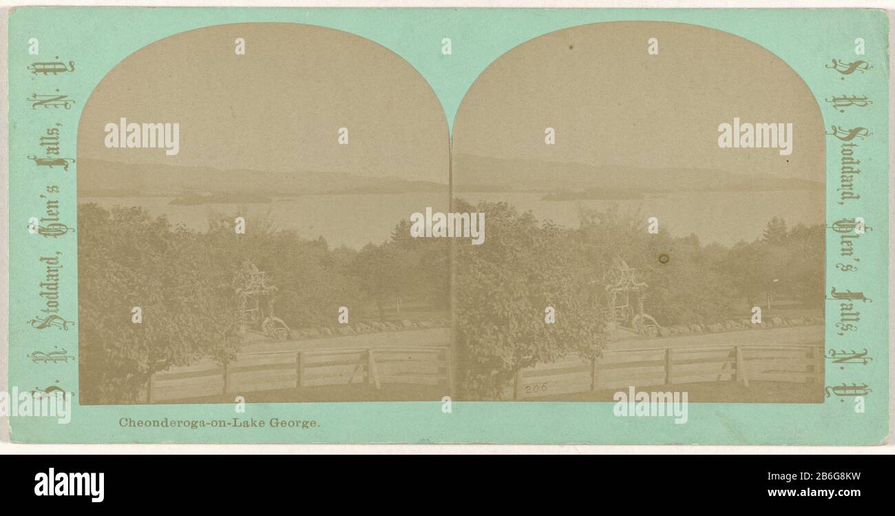 Cheonderoga-on-Lake George Cheonderoga-on-Lake George Property Type: Stereo picture Item number: RP-F F14276 fabbricante : fotografo: Seneca Ray Stoddard Appuntamenti: 1855 - 1880 caratteristiche Fisiche: Fotografia su cartone materiale: Cartone Tecnica: Fotografia dimensioni: Supporto secondario: H 75 mm x b 150 mm Foto Stock