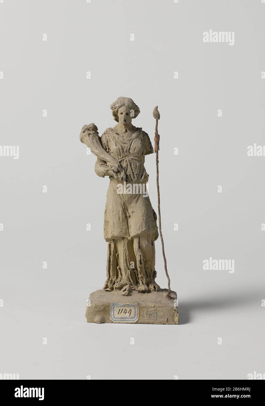 The Trade De Handel Object Type : beeldhouwwerk Objectnummer: BK-18822 fabbricante : beeldhoudwer: Eugène Lacomblé datazione: 1800 - 1950 Materiale: Klei dimensioni: H 18 cm. × b 8,5 cm. × d 6 cm. Foto Stock