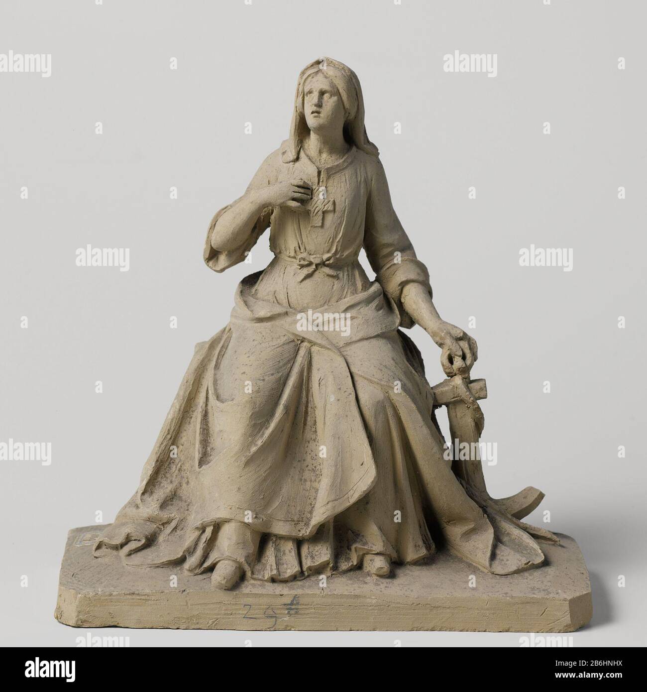 Hope De Hoop Object Type : beeldhouwwerk Objectnummer: BK-18801 Produttore : beeldhoumwer: Eugène Lacomblé datazione: 1800 - 1900 Materiale: Kili dimensioni: H 24 cm. × b 22,9 cm. × d 10,6 cm. Foto Stock