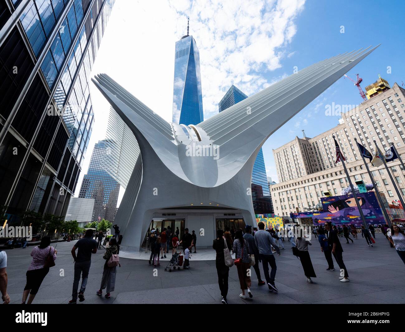 Freedom Tower E Oculus, New York City Foto Stock