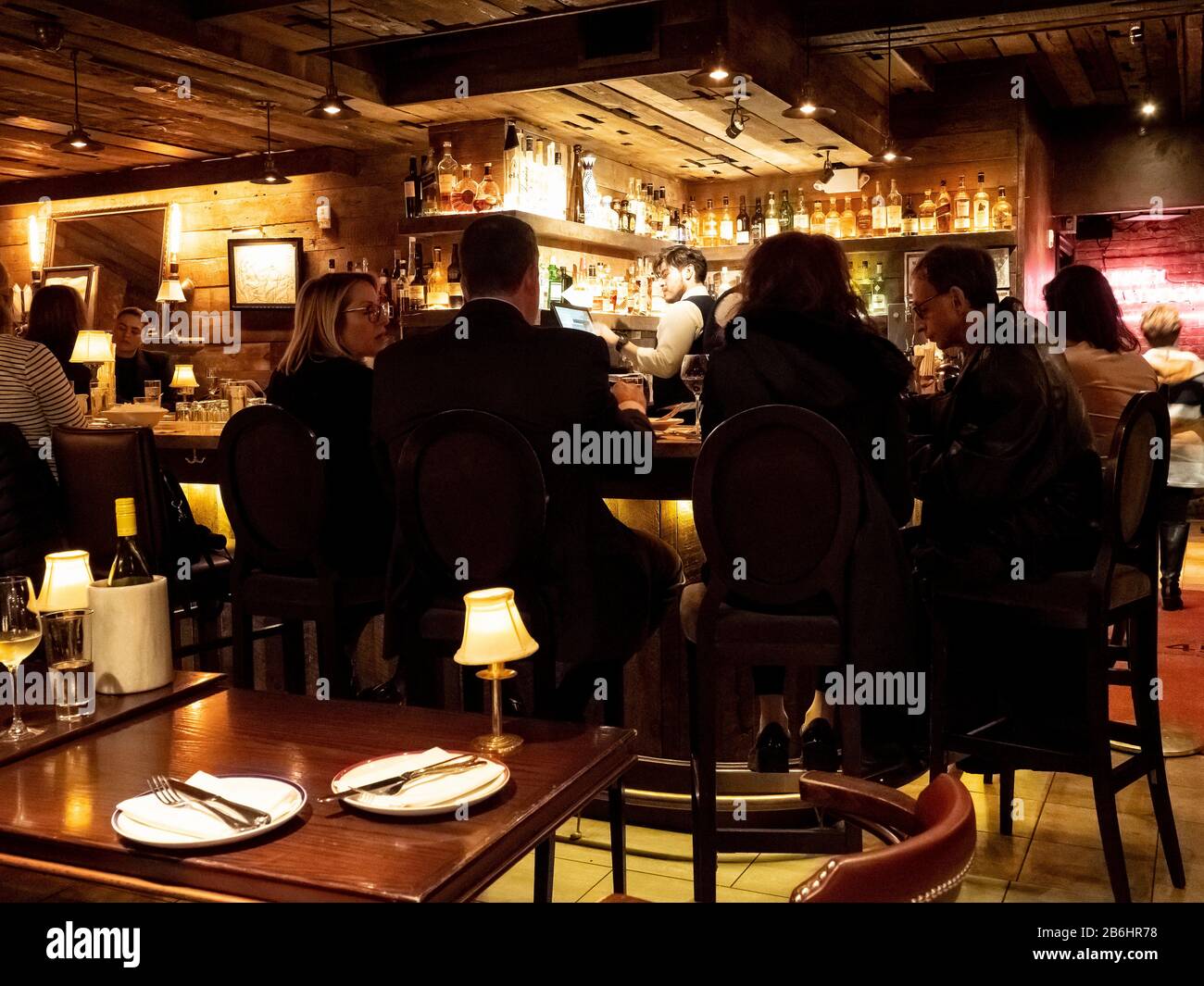 Scena da bar Foto Stock