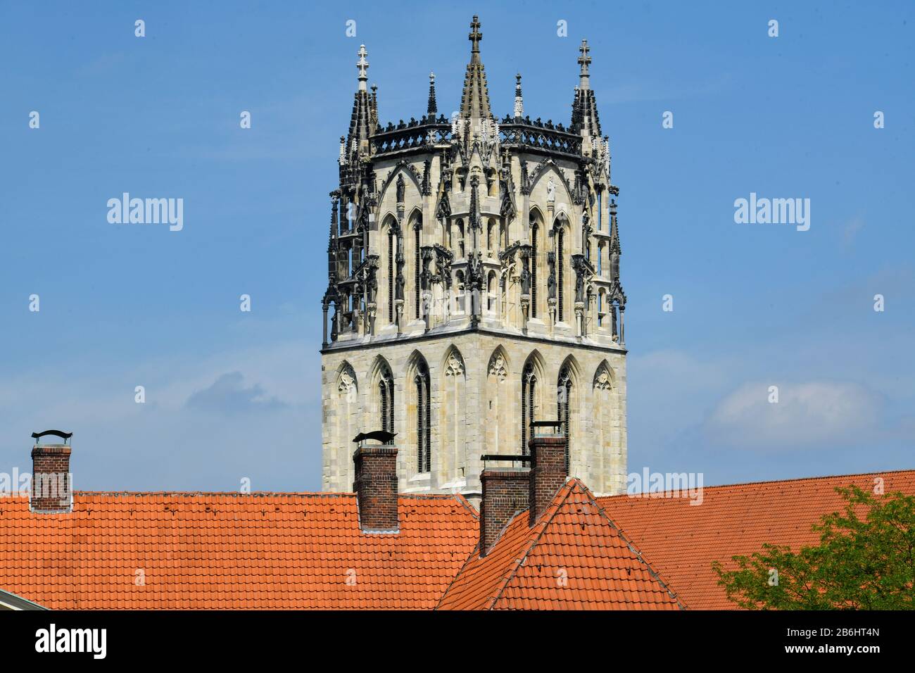 Liebfrauen-Überwasserkirche, Überwasserkirchplatz, Münster, Nordrhein-Westfalen, Deutschland Foto Stock