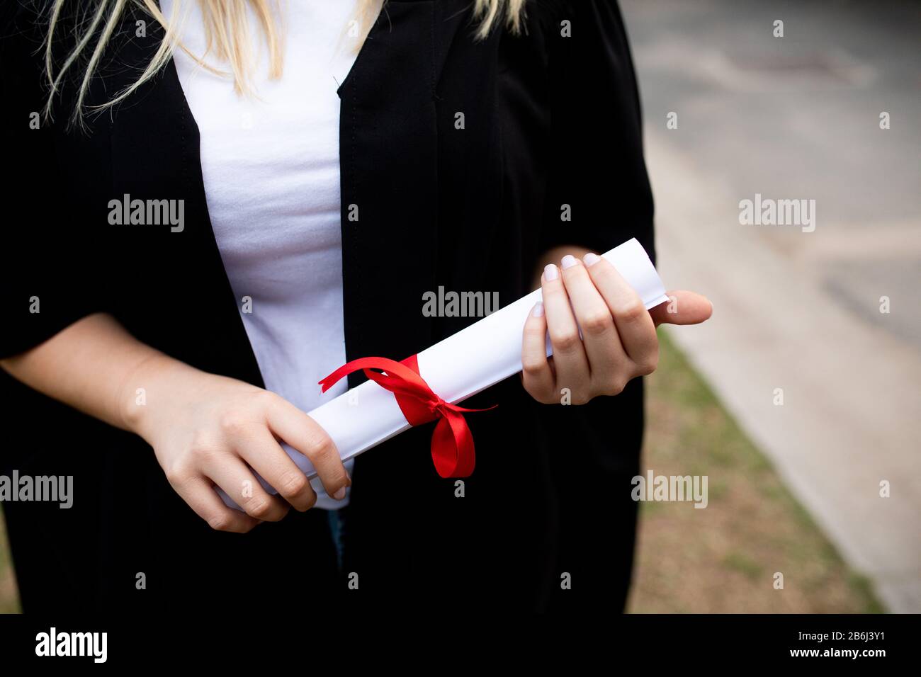 Vista della sezione centrale dello studente laureato Foto Stock