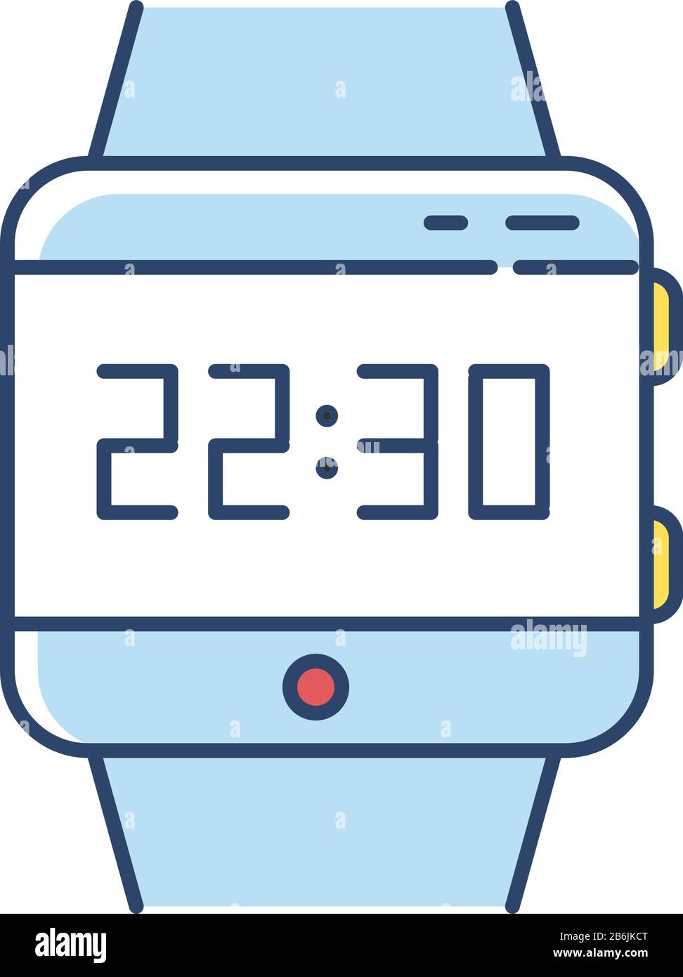 Icona colore RGB dello smartwatch da polso. Smart Watch con display  touchscreen. Orologio Da Polso. Orologio digitale. Gadget per il computing  indossabile. Fitness tracker. Mobile Immagine e Vettoriale - Alamy