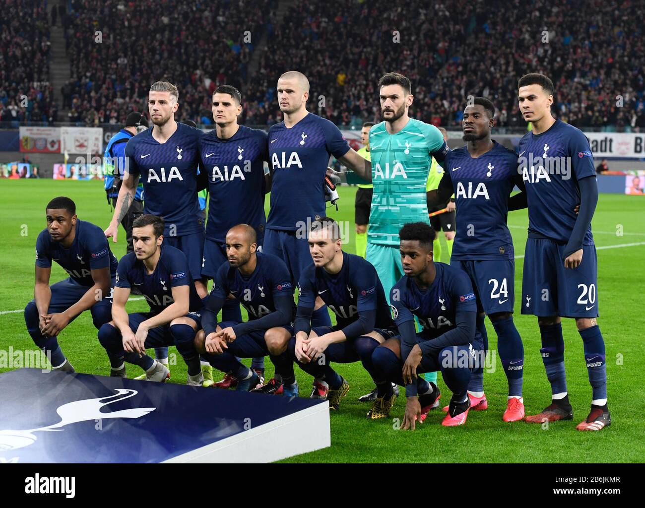 Foto della squadra Tottenham, foto della squadra, Champions League di  calcio, turno di 16, partita inversa,