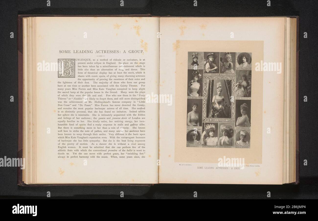 Tredici ritratti di attrici Alcuni Importanti Attrici un Gruppo (oggetto del titolo) Tredici ritratti di attrice alcuni Importanti Attrici: Un Gruppo (oggetto del titolo) Tipo Di Proprietà: Foto numero articolo: RP-F-F25668-i Iscrizioni / marchi: Indirizzo, recto, stampato: '57 & 61 Ebury Street , Londra.' Produttore : fotografo: William & Daniel Downey (edificio elencato) fotografo: William Downey (edificio elencato) fotografo: Daniel Downey (proprietà elencata) Fabbricazione Di Posti: London Dating: CA. 1885 - o per 1890 Materiale: Carta tecnica: Carbon Print dimensioni: Foto: H 139 mm × W 93 mmToelichtingFo Foto Stock