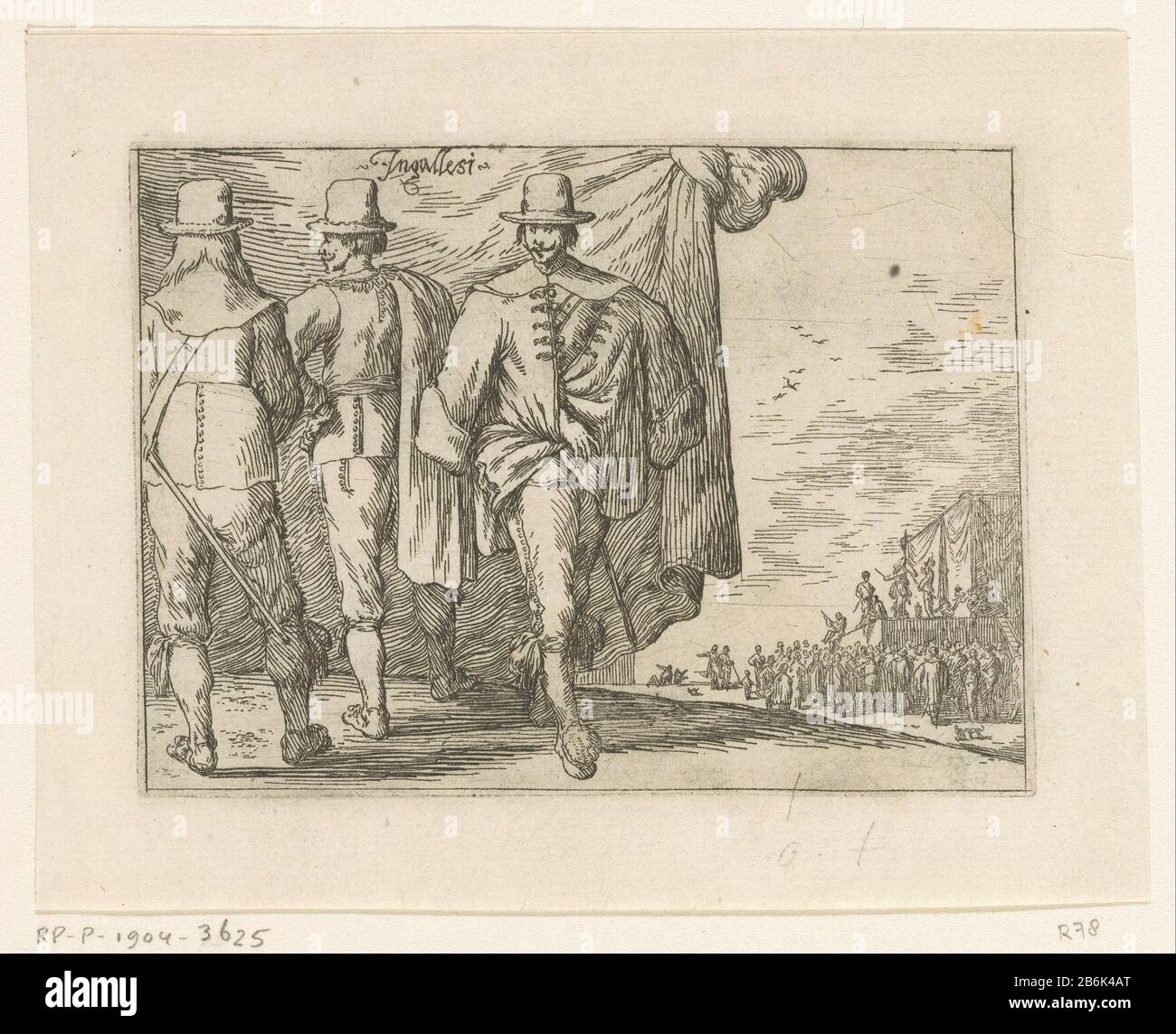 Tre Inglesi, una tappa sullo sfondo Ingallesi (oggetto titolo) Costumi di vari popoli (titolo serie) Tre Inglesi, una tappa nell'achtergrondIndallesi (oggetto titolo) Costumi di vari popoli (titolo serie) Tipo Di Proprietà: Immagine numero articolo: RP-P-1904-3625Catalogusreferentie: Bonnefoit 156.R78Hollstein German II.161.26Opmerking: Il numero si riferisce alla serie. Iscrizioni / marchi: Marchio del collezionista, vero, stampato: Lugt 2228 Produttore : stampatore: Johann Wilhelm Baurnaar disegno proprio: Johann Wilhelm Bauropgedragen di Johann Wilhelm Bauropgedragen a: Paolo Giordano II Orsi Foto Stock