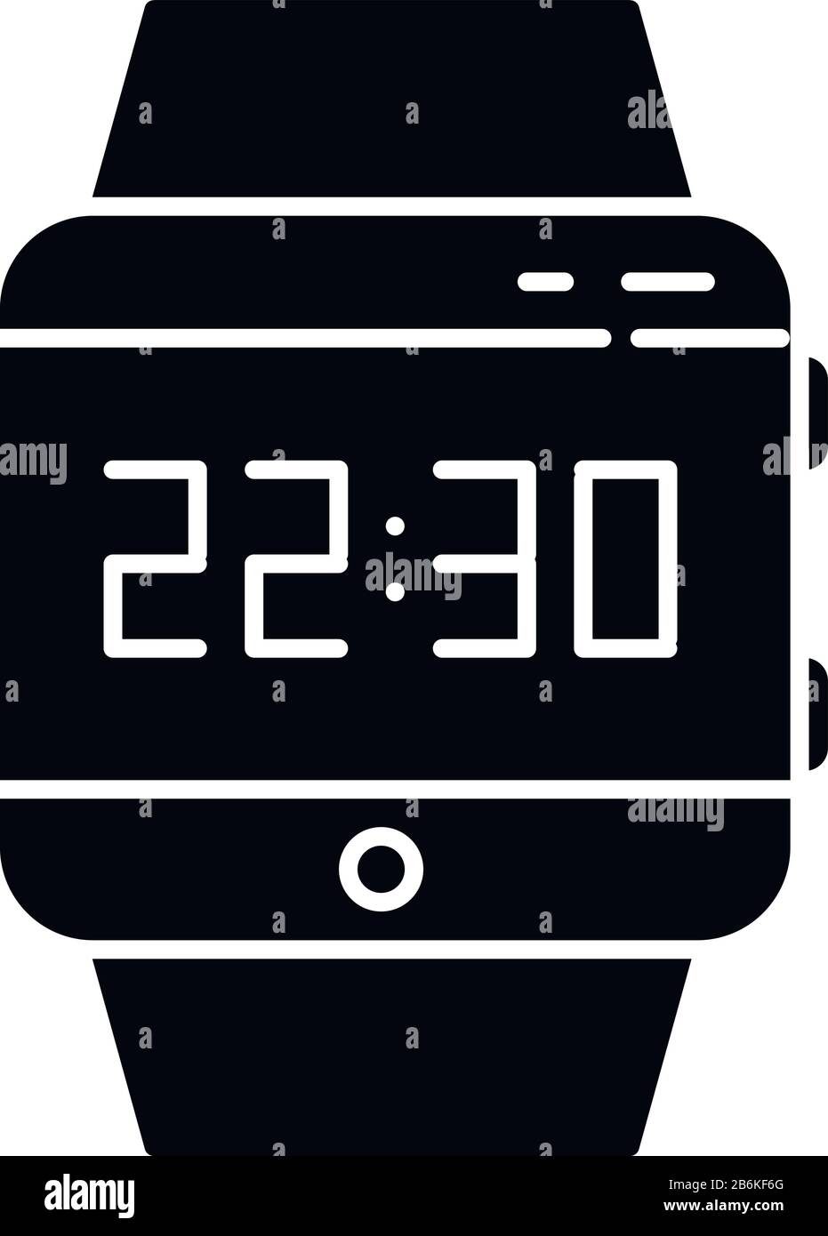 Icona glifo nero dello smartwatch da polso. Smart Watch con display  touchscreen. Orologio Da Polso. Orologio digitale. Gadget indossabile.  Fitness tracker. .Silhouette Immagine e Vettoriale - Alamy