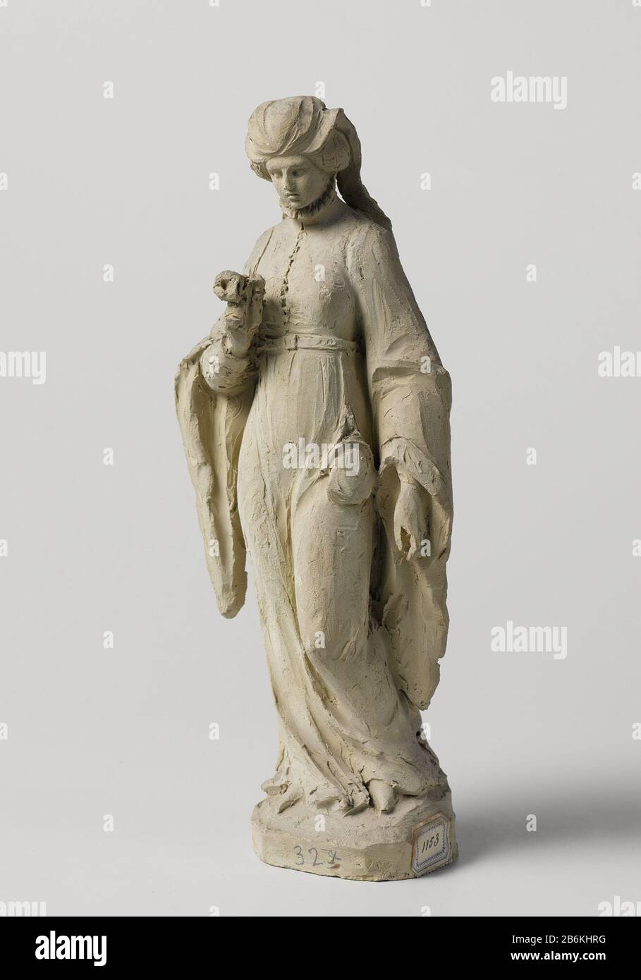 Dlfru, Your -18 804 Edelvrouw Oggetto tipo : beeldhouwwerk Objectnummer: BK-18804 Produttore : beeldhoouwer: Eugène Lacomblé datazione: 1800 - 1900 Materiale: Kili dimensioni: H 25,5 cm. × b 9,5 cm. × d 7,3 cm. Foto Stock