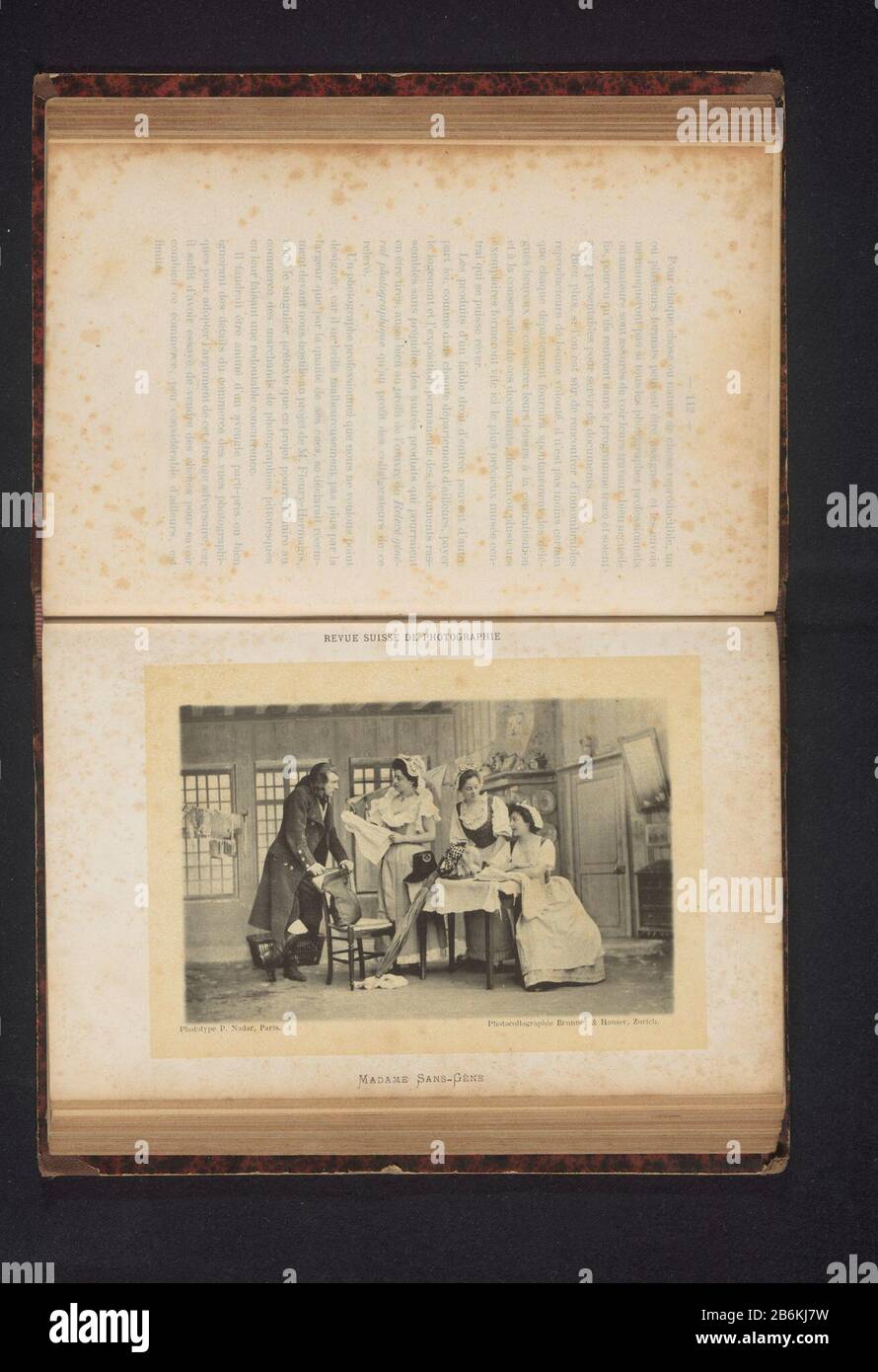 Alcune donne sconosciute e un ignoto manMadame sans imbarazzo (oggetto del titolo) Tipo Di Proprietà: Fotomeccanica stampa pagina numero articolo: RP-F 2001-7-1104A-6 Produttore : creatore : Paul Nadar (oggetto elencato ) fabbricante: Brunner & Hauser (proprietà elencata) Data: C. H 121 mm × L 171 mmTotelichtingPrent pagina anteriore 112. Oggetto: Adulto donna adulto uomo Foto Stock