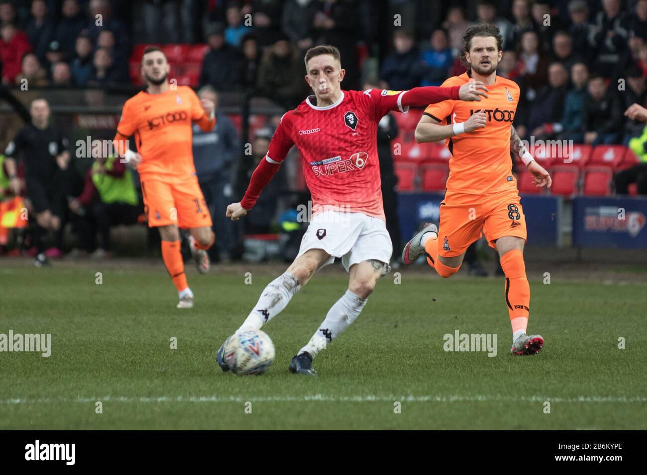 Cacciatore di cenere. Salford City FC 2-0 Bradford City FC. Il Peninsula Stadium. SkyBet League due. 07/03/20. Foto Stock