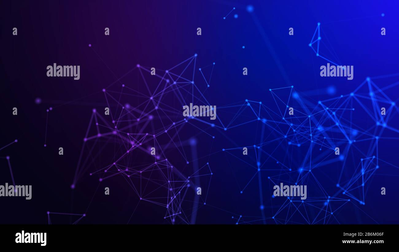 Concetto di rete, di comunicazione di internet. 3d'illustrazione. Foto Stock