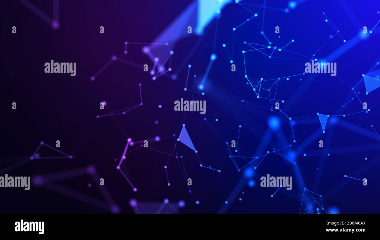 Concetto di rete, di comunicazione di internet. 3d'illustrazione. Foto Stock