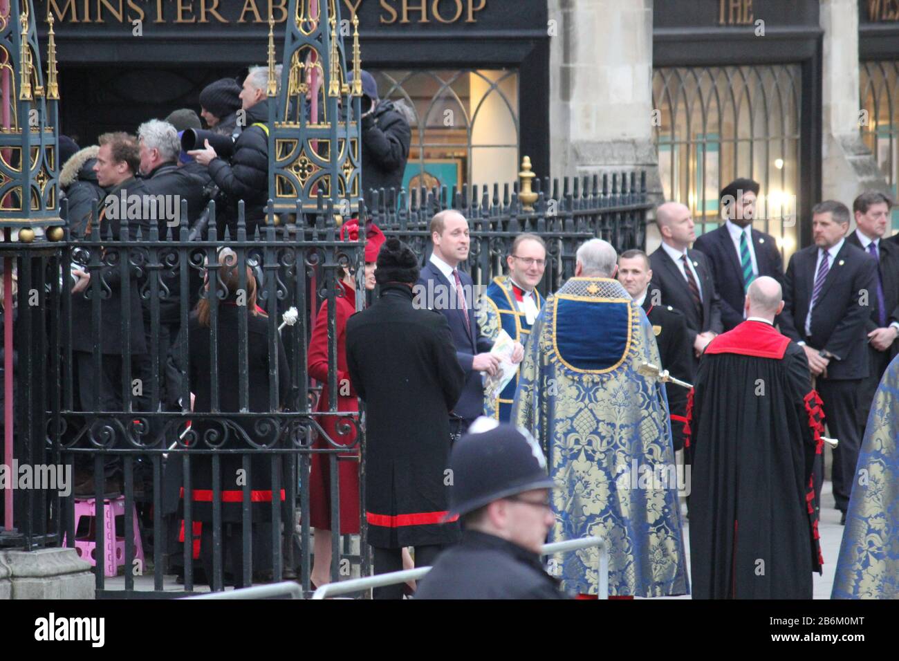 Londra, Regno Unito - 09/03/2020: Prince William e Kate Middleton partecipano al servizio del Commonwealth Day a Westminster Abby, Londra. Foto Stock