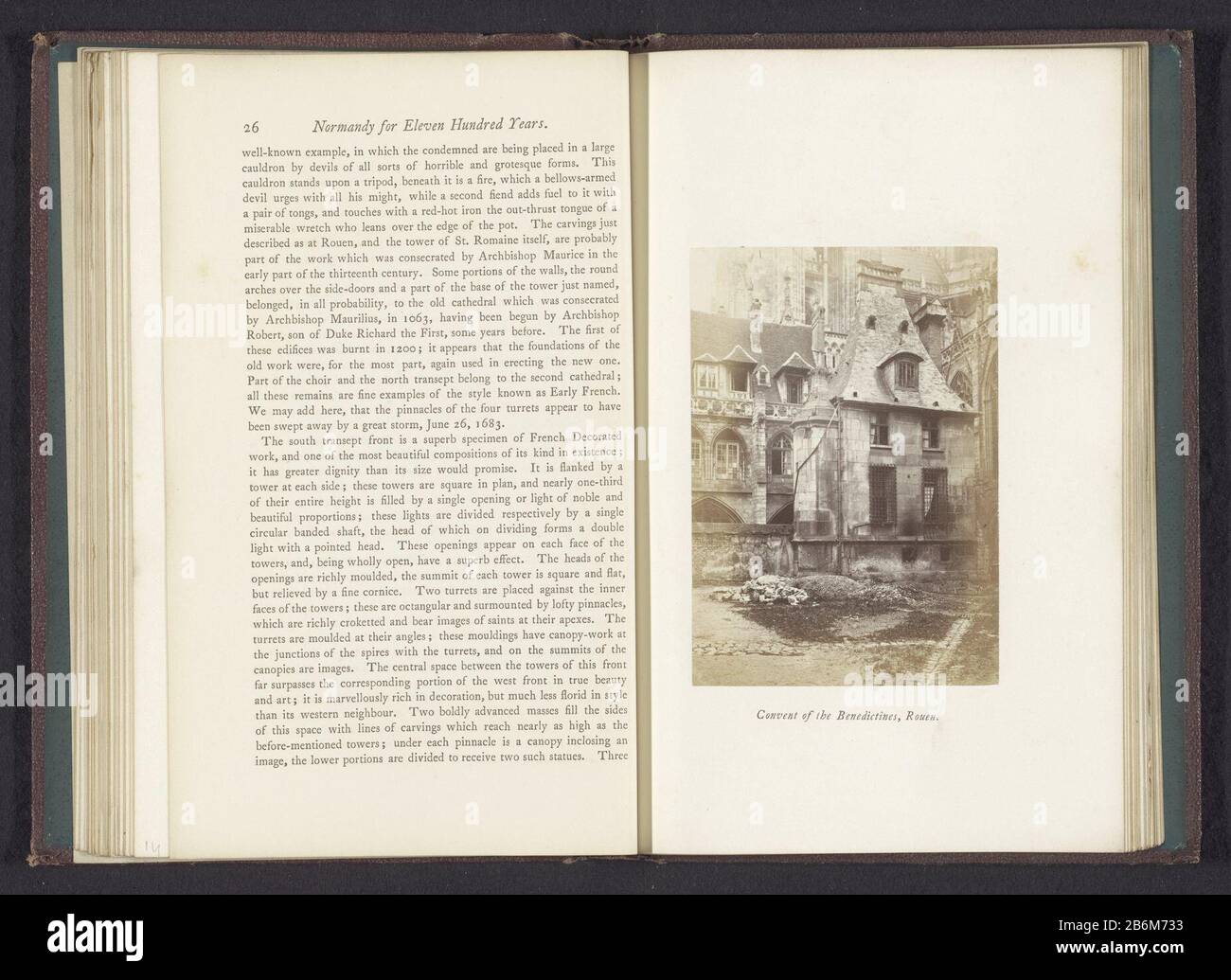 Exterieur van het Benedictijnerklooster van Rouen Convento dei Benedettini, Rouen (titel op Object) Olandese: Identificazione titolo (i) esterno del Monastero Benedettino Rouen Convento dei Benedettini, Rouen (title Object) Tipo Di Proprietà: Photo page numero articolo: RP-F 2001-7-354-15 Produttore : fotografo Joseph CundallPlats fabbricazione: Rouen Data: CA . 1855 - in o davanti 1865 Materiale: Carta fotografica Tecnica: Albumina pressione dimensioni: Immagine: H 114 mm × b 80 mmToelichtingFoto a pagina 26. Oggetto: Abbazia, monastero, convento  Chiesa Cattolica Romana façade (o casa o costruzione Foto Stock